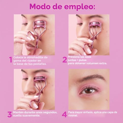 Miniatura 3 de Real Techniques Miracle – Rizador compacto para pestañas con diseño ergonómico, uso con máscara para mayor volumen, herramienta suave para levantar pestañas