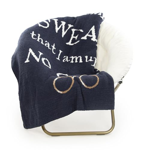 Image of Jay Franco Plush Throw Blanket - Soft & Fuzzy 50x60 Inch Throw for Couch or Bed - Cozy Home Decor for Living Room & Bedroom, Dark Blue - Harry Potter