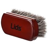 Lids Premium Horsehair Hat Brush - Soft Bristle Wood Handle Felt Hat Cleaner - Professional Hat Brush Cleaning Removes Dust Stains Pet Hair from Cowboy, Felt, Wool Fedoras, Baseball Caps & Snapbacks