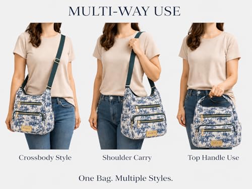 Image of FUOCO Purse for Women Handbag| Office Shoulder Laptop Bag, College & Shopping | Stylish PU Vegan Leather Sling with Zipper | Big Side Bag | Everyday Travel Tote Party Purse