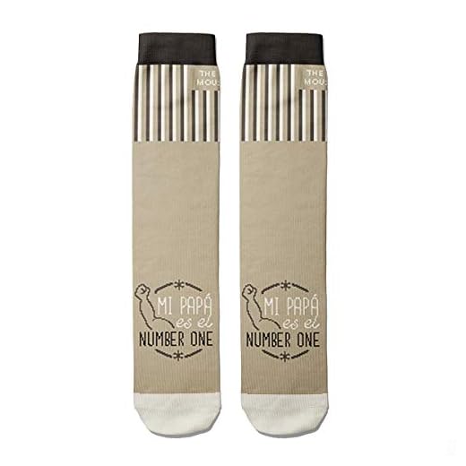THE GREAT MOUSTACHE CALCETINES - MI PAPÁ ES EL NUMBER ONE - REGALO PADRE