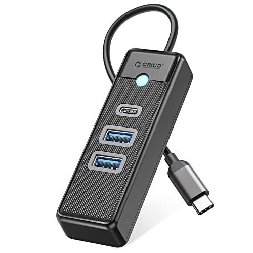 Orico Hub USB C de 3 Puertos (2 USB A y 1 USB C) para Portátiles, Teléfonos Móviles y Tabletas -...