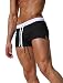 Produktbild Ateid Herren Badehose Kurze Schwimmhose Boxer Badepants, Schwarz M
