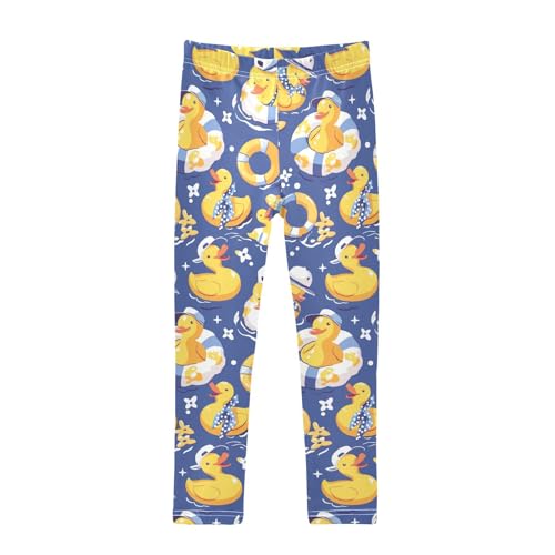 KLL Yellow Duck Cartoon Toddler Girl Legging Soft Full Length Lounge Pants Sports