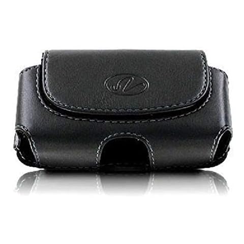 Wonderfly Horizontal Holster for Flip Phone or Smartphone Up to 4.25x2.25x0.85 Inch in Dimensions, a Leather Carrying Case with Belt Clip and Belt Loops Cover