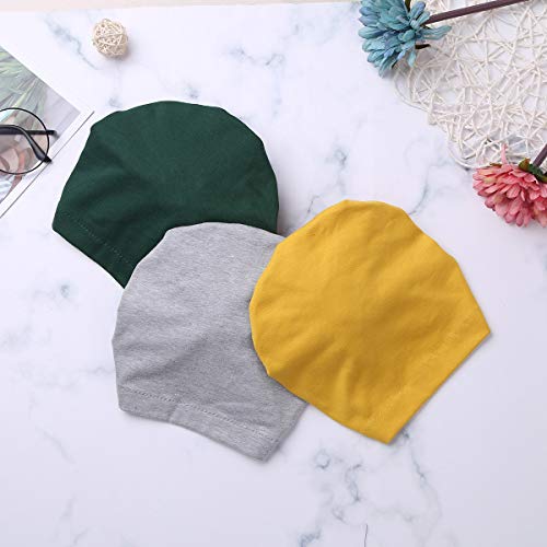 Image of YiZYiF Newborn Baby Turban Soft Rabbit Ears Hospital Hat 3Pack
