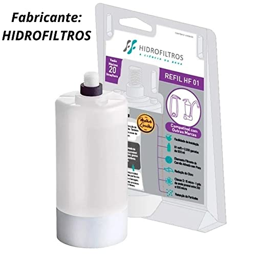 Hidrofiltros - KIT COM 3 Refis Hf-01 para Purificador Lorenzetti Vitale e Acqua Bella Compatível