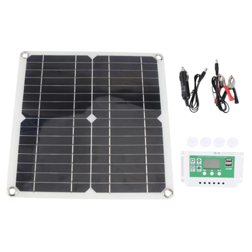 BCOATH Solar Panel Portable Charger 18v Single Crystal Silicon Solar Power Bank 30a Controller