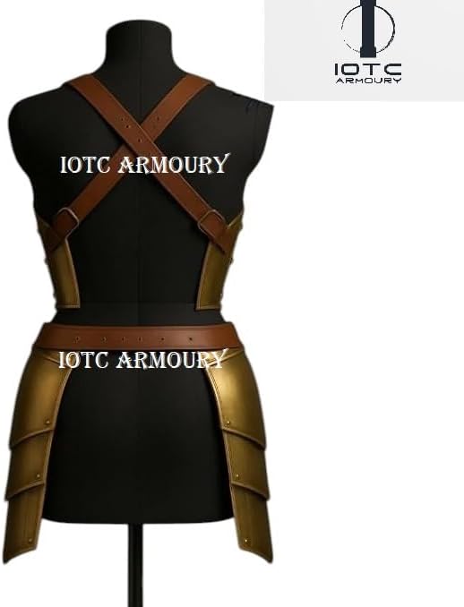 Medieval Women's Steel Cuirass-Lady Armor Breastplate For Cosplay-Female Fantasy Armor Corset Perfect For LARP, Reenactment,Halloween & Theme Party Costume-Theator Act Costume