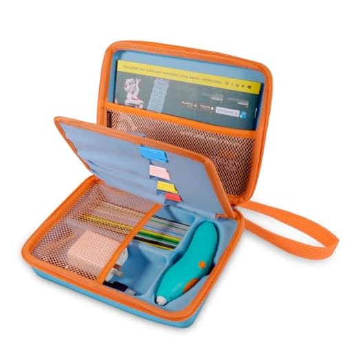 KENOBE Case Compatible with 3Doodler Start+ Essentials (2024 2023) 3D Pen Set for Boy & Girls, Hard Shell Portable Art Activity Set Storage for Educational STEM Toy, Hold Plastic Filaments Strands