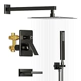 Kurpot Black Shower System with Tub Spout