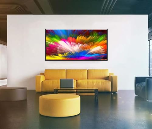 Cadeau Décorative 90x180cm peinture diamant point de croix strass pour anniversaire et fêtes