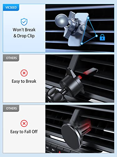 Image of VICSEED for MagSafe Car Mount [Upgraded Strongest Magnet Power] Magnetic Phone Holder for Car Vent 360 Adjustable Magnetic Car Phone Holder Mount for iPhone 16 Pro Max 15 14 13 12 Plus Mini