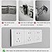 BBASILIYSD 2PCS Concealed Junction Box Repair Device,Electrical Outlet Fixing Device with Support Rod,86/116 Type Universal Outlet Repairer Wall Mount,Wall Box Repair Tool for Electricians