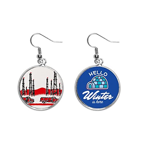Pendientes de gota ligeros estilo invierno chino que no pesan ni dañan las orejas sensibles