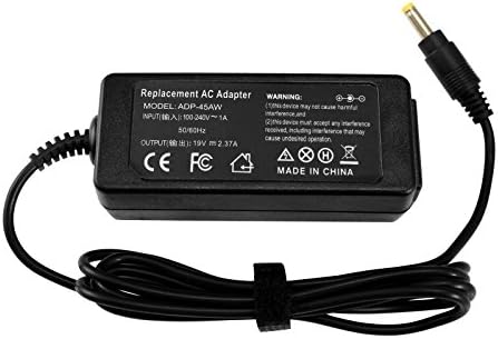 Powerhut 19V 2.37A 45W AC Adapter Charger(Connector:4.0mmร1.7 mm) for Toshiba Chromebook 2 CB35-B3330 CB35-B3340 Toshiba Satellite P25W-C2304-4K Toshiba Portege Z10t PT142A-00700T Ultrabook