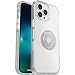 Produktbild OtterBox Otter+Pop Hülle für iPhone 13 Pro Max/iPhone 12 Pro Max, stoßfest, sturzsicher, schützende Hülle mit PopSockets PopGrip, 3x getestet nach Militärstandard, Transparent