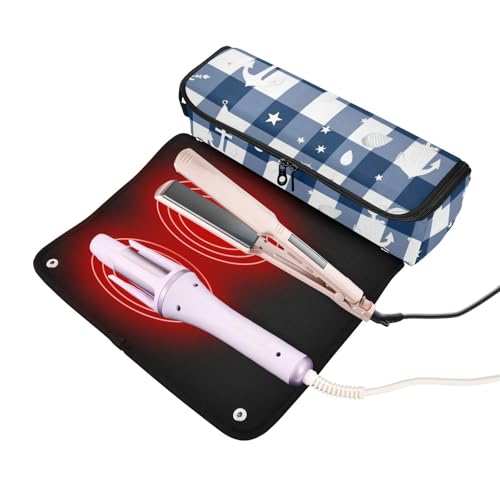 Bolsa de viaje 2 en 1 para plancha y rizador de cabello miniatura 2