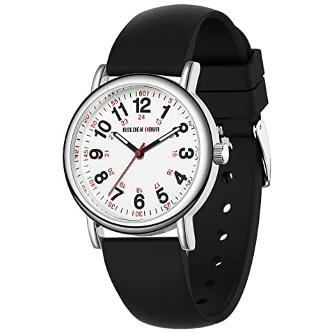 GOLDEN HOUR Waterproof Nurse Watch for Professionals Cover