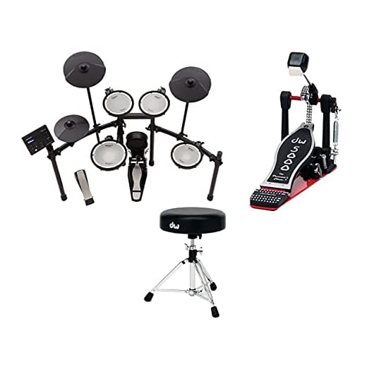 Roland V-Drums TD-07KV Electronic Drum Set + Pedal + Throne