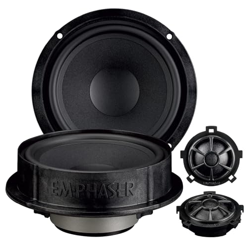 EMPHASER EM-VWFX155 – Klangstarker Plug & Play 2-Wege 15,5 cm / 6“ Komponenten Lautsprecher, kompatibel mit VW, Seat, Skoda, Soundsystem für Tür Einbau, 80 W RMS, 1 Paar EMPHASER EM-VWFX155 – Klangstarker Plug & Play 2-Wege 15,5 cm / 6“ Komponenten Lautsprecher, kompatibel mit VW, Seat, Skoda, Soundsystem für Tür Einbau, 80 W RMS, 1 Paar