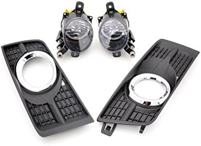 1Set Fog Lamp Light Kit+Cover Bezel+Bulbs Generic fit for Cadillac SRX 2010-2015