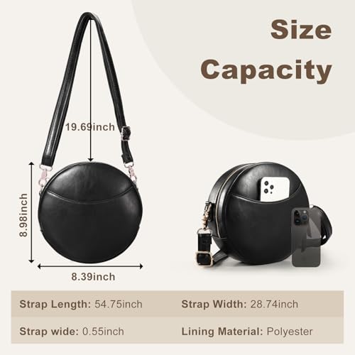 Circle Crossbody Bag, Round Cross Body Purse4
