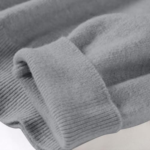 OIOLOYJM Fall Cashmere Sweaters for Women 2025 Crewneck Long Sleeve Tops Knitted Pullovers Lightweight Merino Wool Sweater