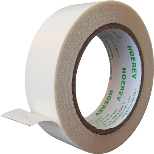 Hoerev Removal Translucent Double-Sided Tape - Reusable, Damage-Free, No Residue – Your Ideal Solution for Poster Hanging, Window Display, and Glass，1