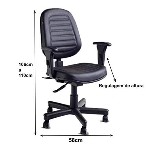 Cadeira Escritorio Diretorzinho BackSistem Ergonômica e Braço Regulaveis