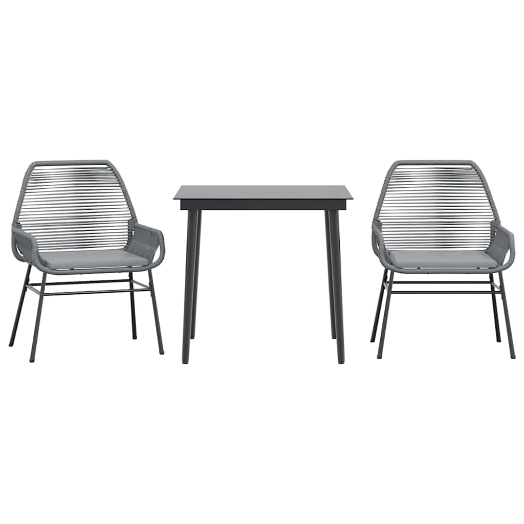 Meuble à manger de jardin au design contemporain en poly rotin tressé haut de gamme