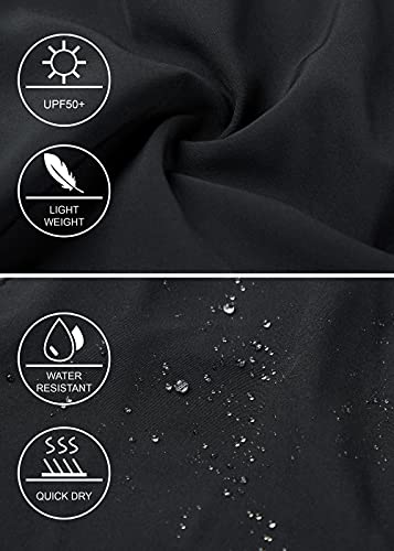 Libin Women's Cargo Hiking Pants Lightweight Quick Dry Pants Athletic Workout Casual Outdoor Zipper Pockets, Black L #TOP3