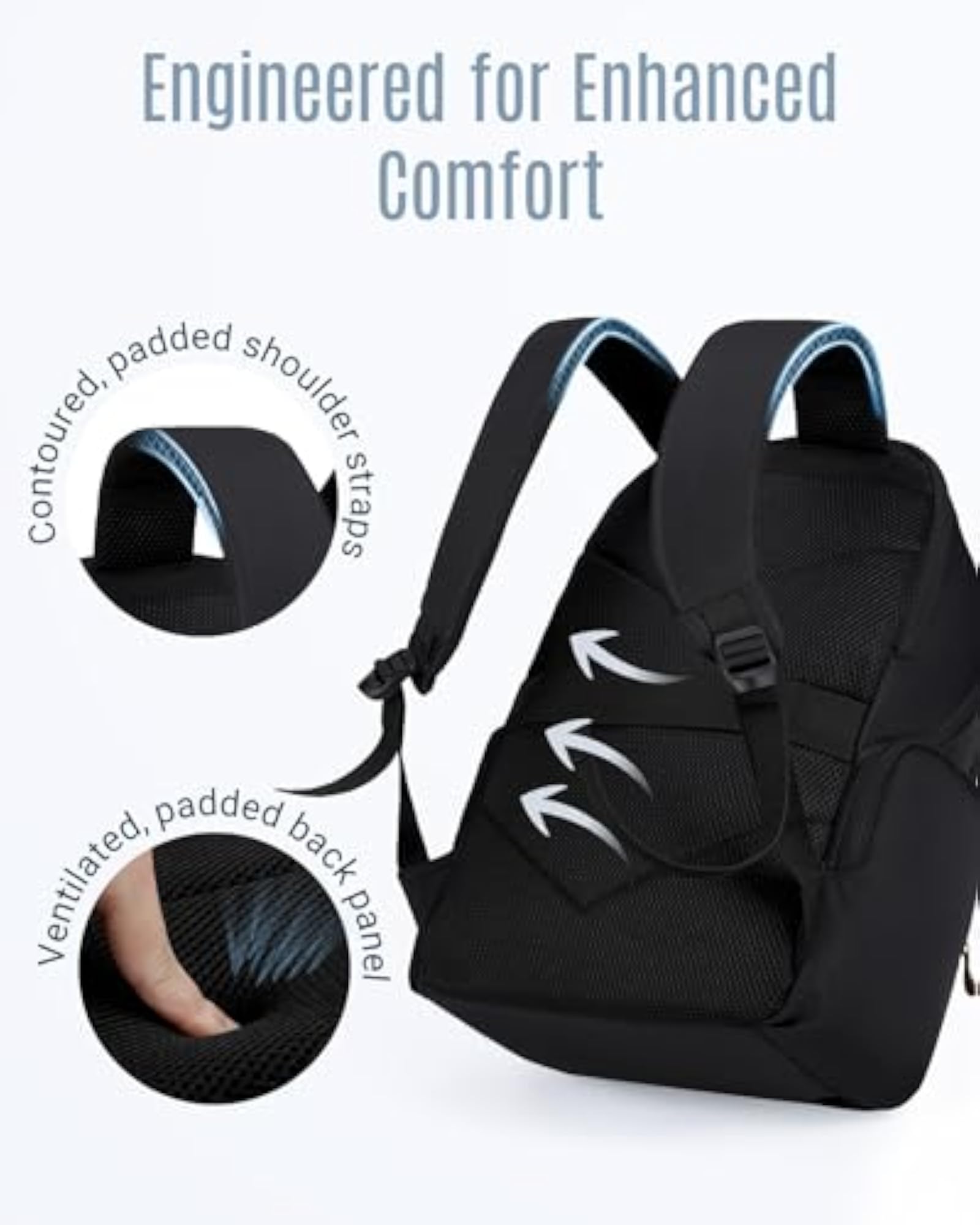 17.3 Inch College Bookbag Backpack for Women