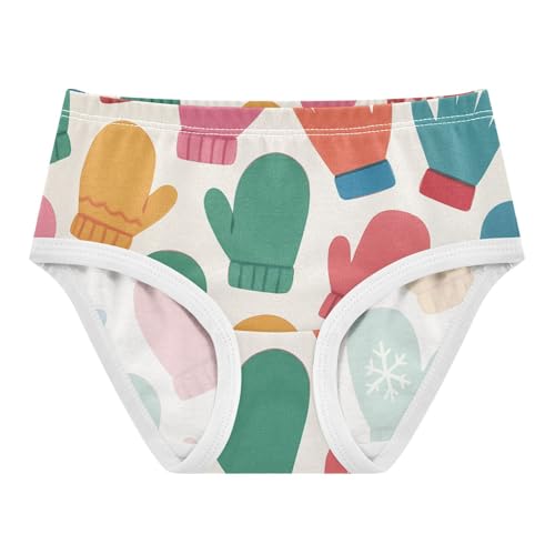 Girls' Panties Training Breathable Underwear for Toddler Girls Mittens Pattern in Sizes 2T,3T, 4T, 5T, 6Y and 8Y