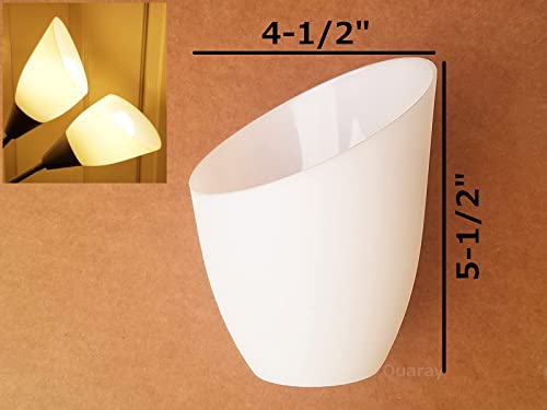 2-Pack 4-1/2" Quaray T50 Plastic Lamp Shade For Torchiere Floor Lamp #TOP1
