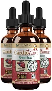 Rejuvica Health CardioVance - Heart Support Supplement - Liquid Delivery for Better Absorption - Hawthorne, Hibiscus, Arjuna, Olive Leaf & More!