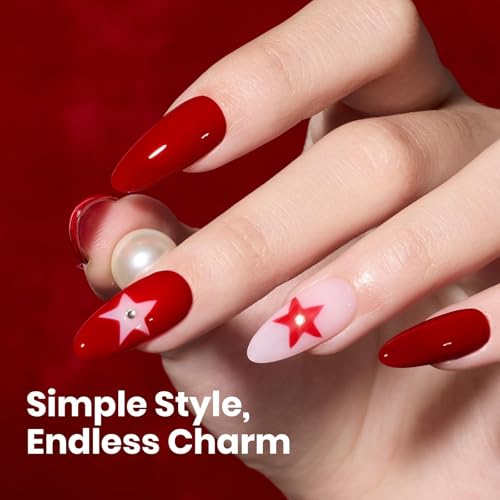 Image of Beetles Red Gel Nail Polish 15ML Soak Off UV Gel for Fall Nail Art DIY