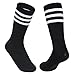 Dxhycc 3 Pairs Toddler Kids Soccer Socks Athletic Softball Baseball Socks for Boys Girls