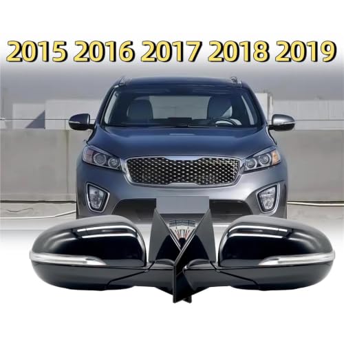 Rétroviseurs extérieurs de voiture pour Kia Sorento 2015-2019 blanc gauche - 2