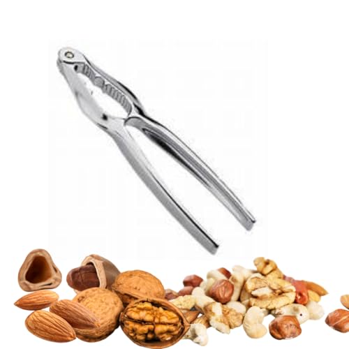 OLD TERRA NATURAL Cascanueces Acero Inoxidable Ergonómico Premium para Frutos Secos, fácil utilización y robustez, como el de Siempre.Frutos Secos, mariscos, nueces, avellanas, almendras
