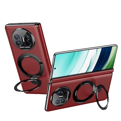 Protection Huawei Mate X5 antichoc en cuir avec béquille et rabat de charnière