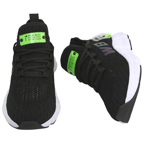Tenis Masculino Academia Corrida Knit Confortavel Ultra Leve Originalk WB (Preto, BR, Adulto, Numéri