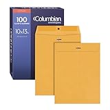 Tamaño grande de 10 x 13 pulgadas: los sobres de correo son perfectos para documentos, fotos, contratos y más sin plegarse; marrón; 100 por caja