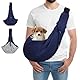 Tragetuch Hund, Hundetragetasche Kleiner Hund, Hundetasche bis 7 kg, Welpen Tragetuch für Hunde und Katzen Spaziergänge und Aktivitäten im Freien (D)
