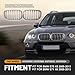 NEWSMARTS X5 E70 Grille, X6 E71 Grille, Front Kidney Grille Replacement for BMW E70 X5 2008-2013,For BMW E71 X6 2008-2013, Chrome