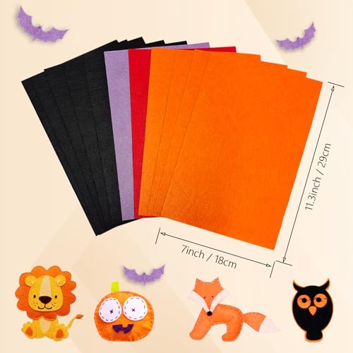 Jtnohx Stiff Felt Sheets, 11 Pcs Felt Fabric - Image 2