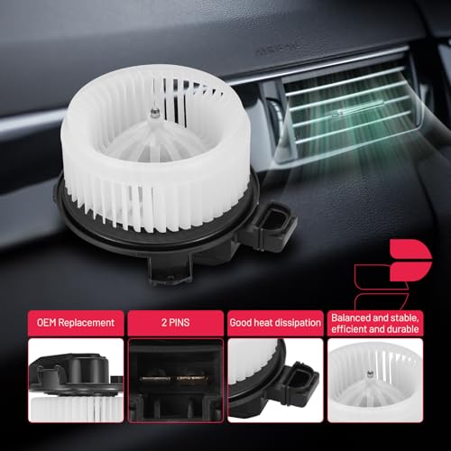 Image of BDFHYK AC Heater Blower Motor Fan Compatible with Ford Edge Fusion, Compatible with Lincoln Continental MKX MKZ Nautilus,HVAC Blower Motor Assembly Replacement for DG9H19846AB DG9H19846AA MM1104