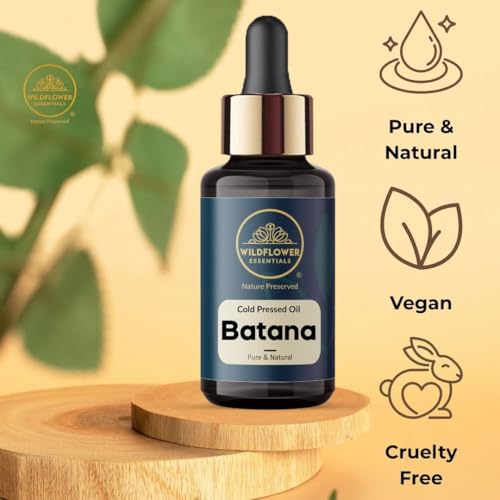 Image of Batana Oil Cold Pressed for Face Skin Hair & Body Hydration Pure & Natural (30ml)
