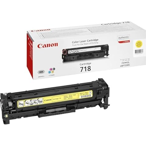 Canon 718Y Toner Jaune Cover