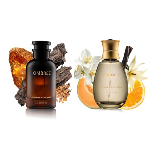 Image of Fragrance & Beyond Ombre Eau de Parfum & Adore Eau de Parfum for Women (100ml) - French Luxury Blend with Orange Blossom, Jasmine & Madagascar Vanilla